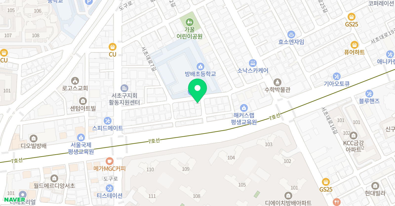 YBM 오썸영어교습소 위치