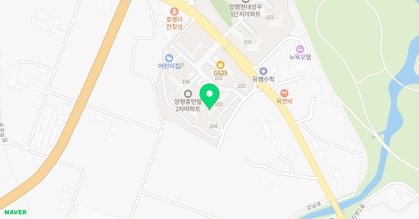 뮤엠 영어 강상초NEST 위치
