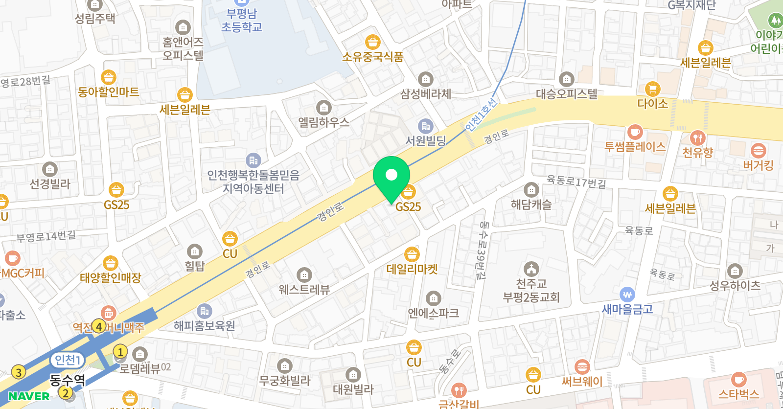 나라찬예꿈지역아동센터  위치