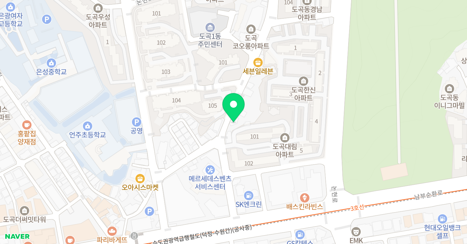 스마트해법 수학 도곡언주점 위치