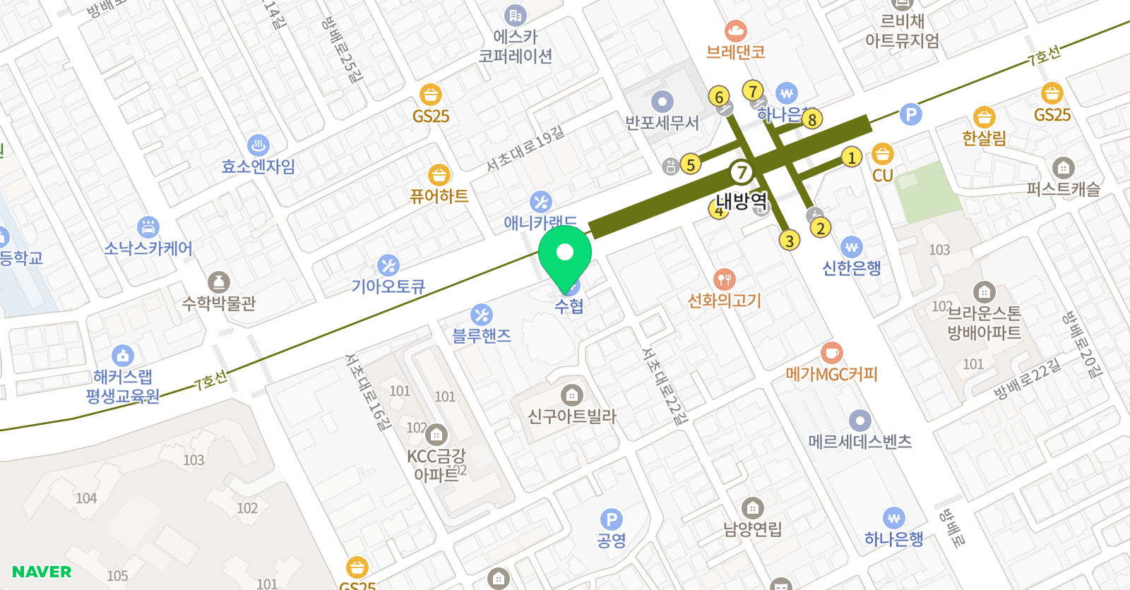 춤추는별 미술학원 위치