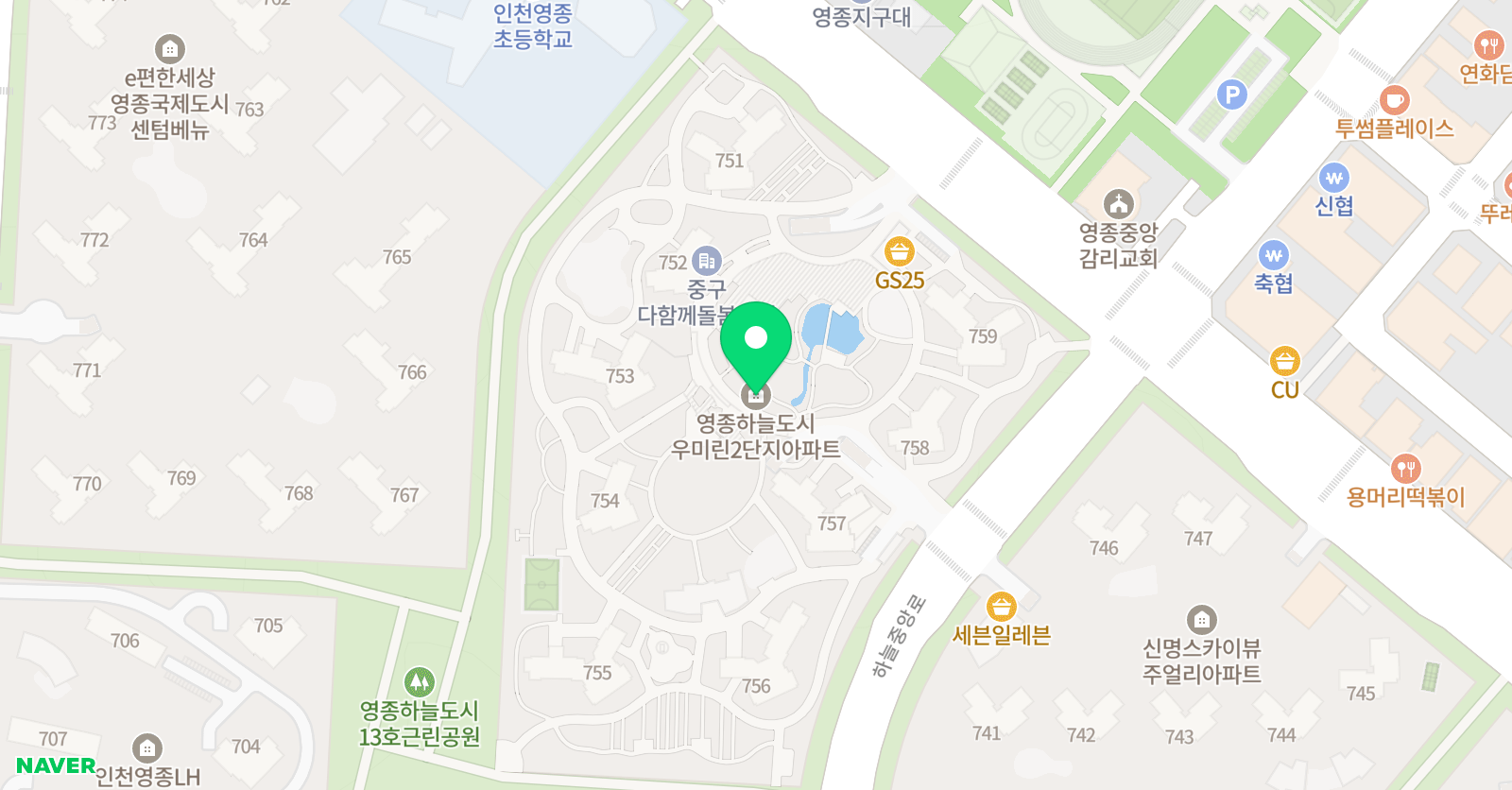 하늘도시수학 MK 수학 위치