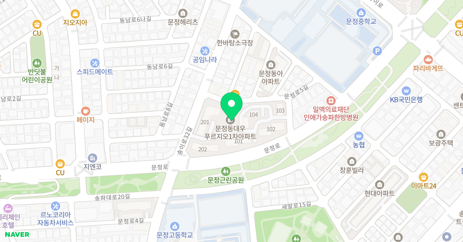 KTI한울 태권도 위치