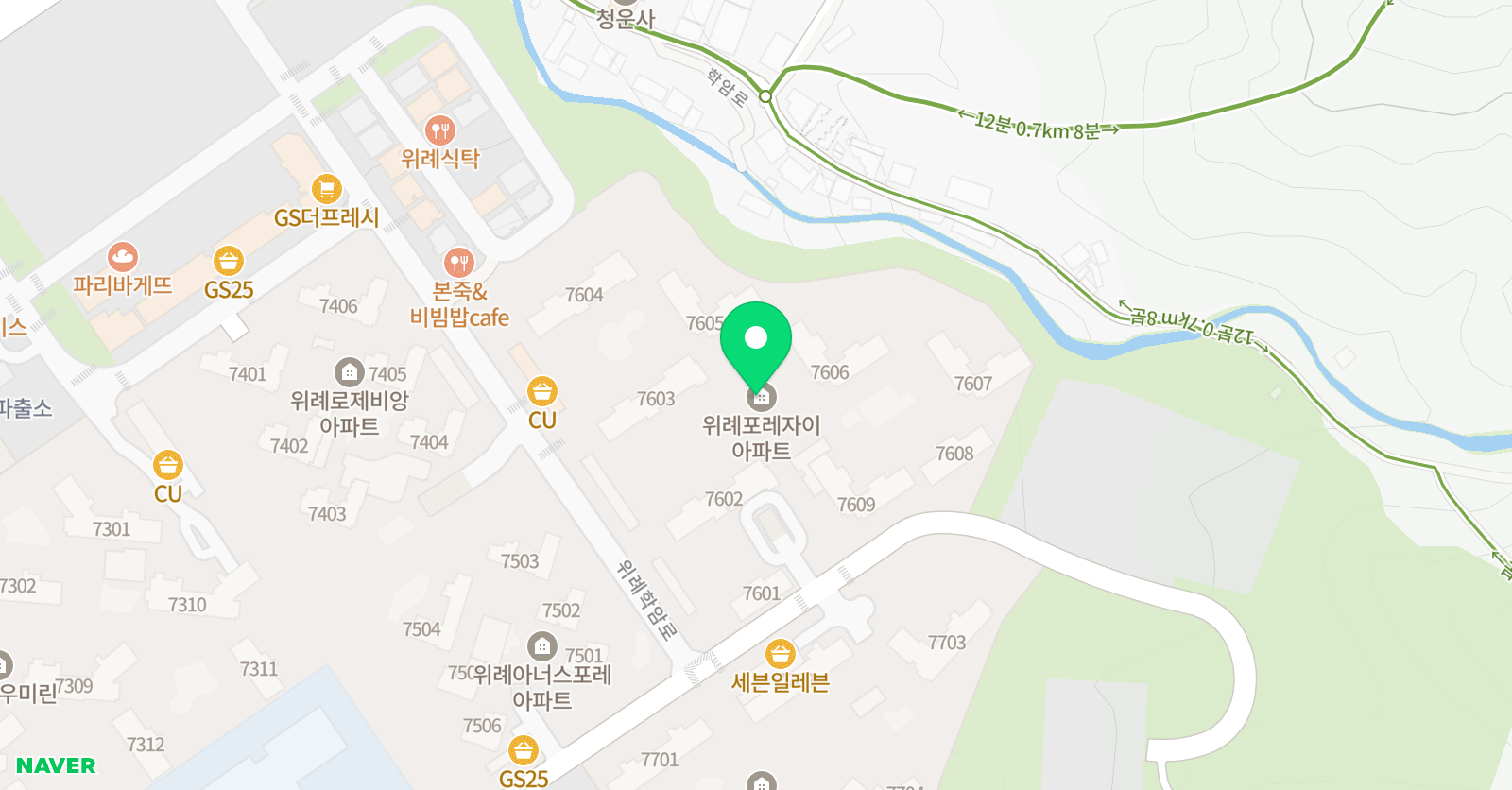 윤선생 영어교실 위례포레자이점 위치