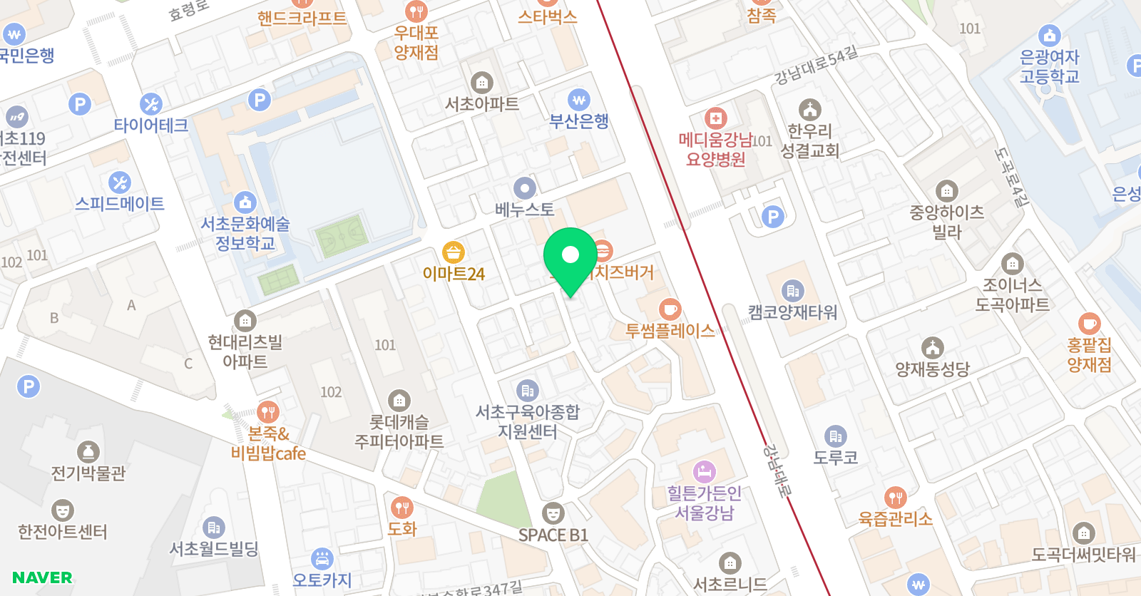 씨존 만화학원 위치
