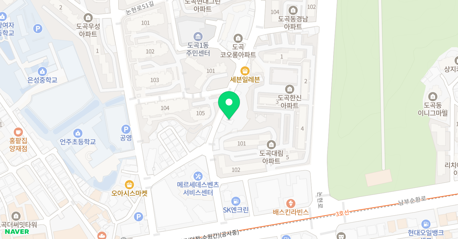 국가대표 한결 태권도장 위치