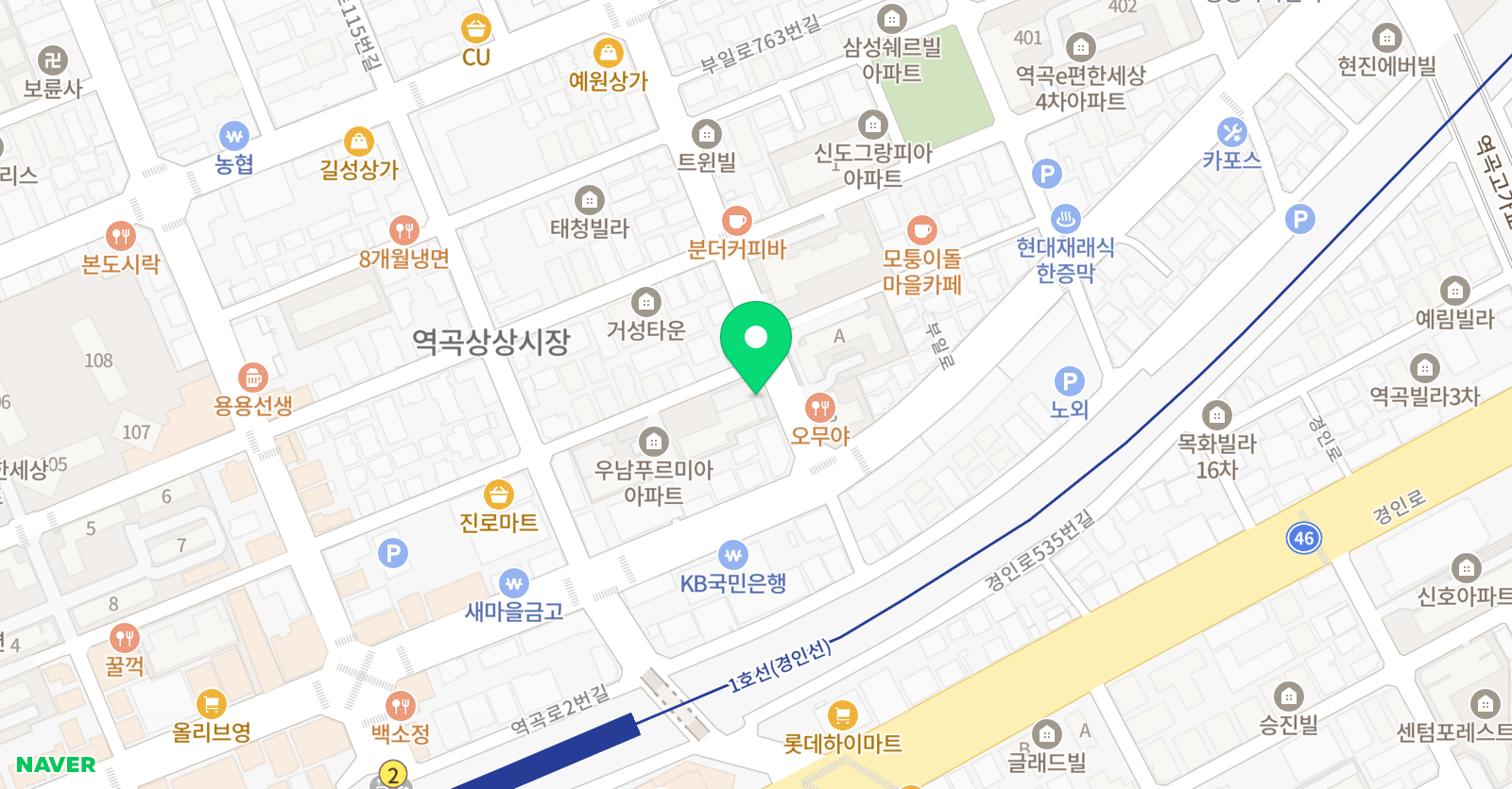 파고다주니어 어학원 부천역곡캠퍼스 위치