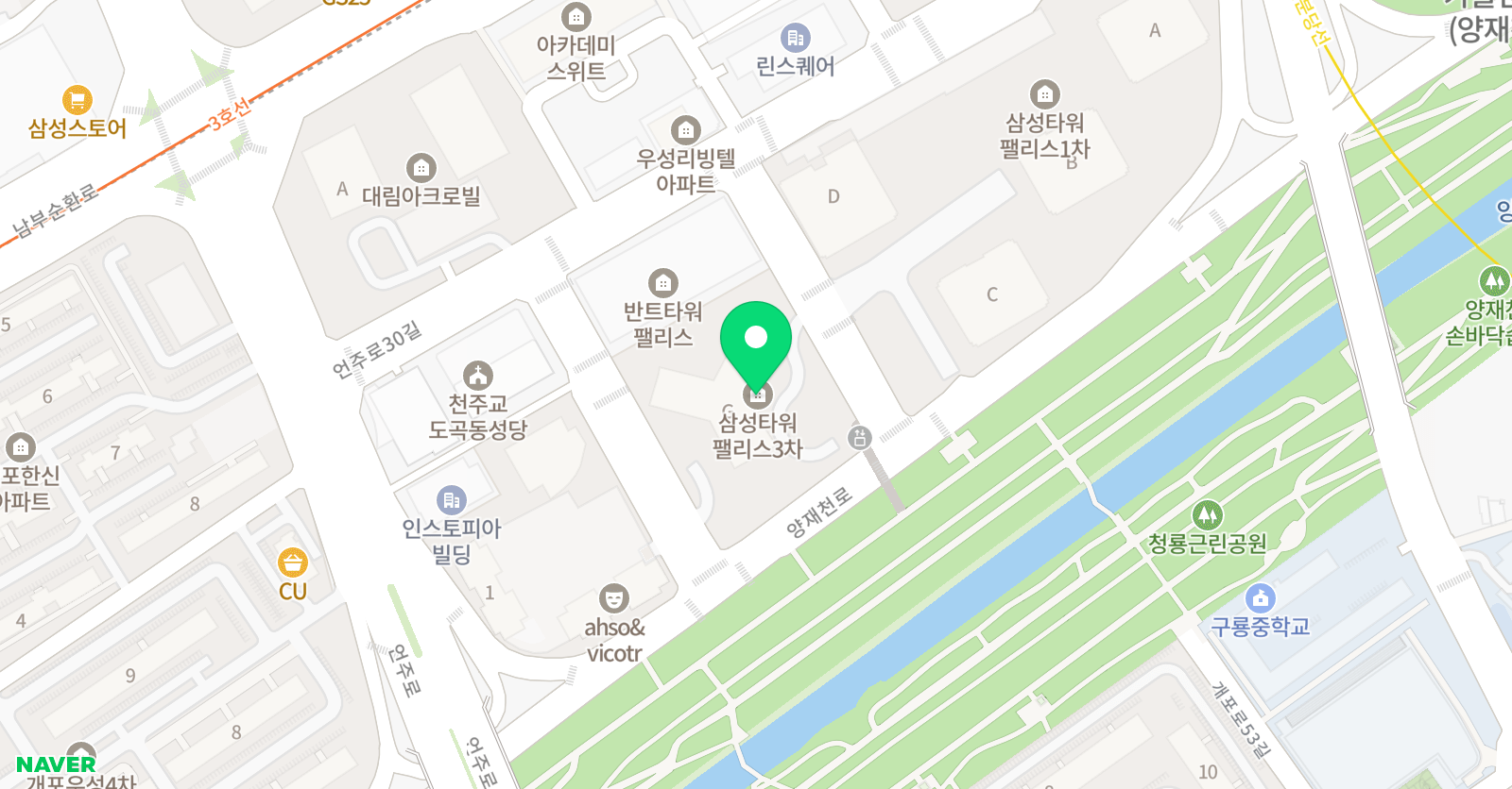 뿌리깊은수학학원 위치