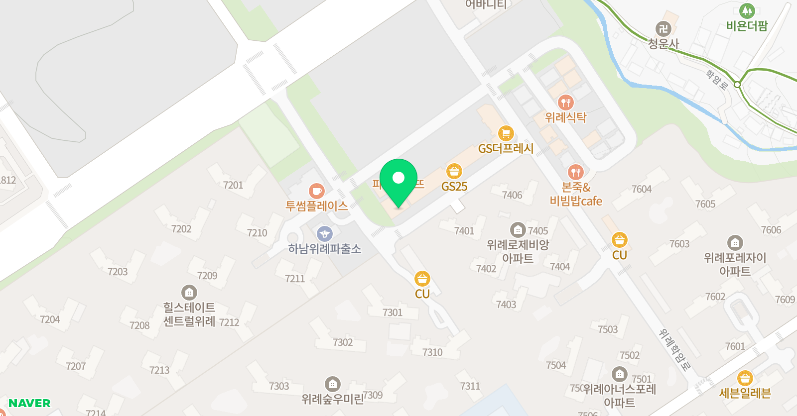 한솔플라톤아카데미 위례 독서논술교습소 위치