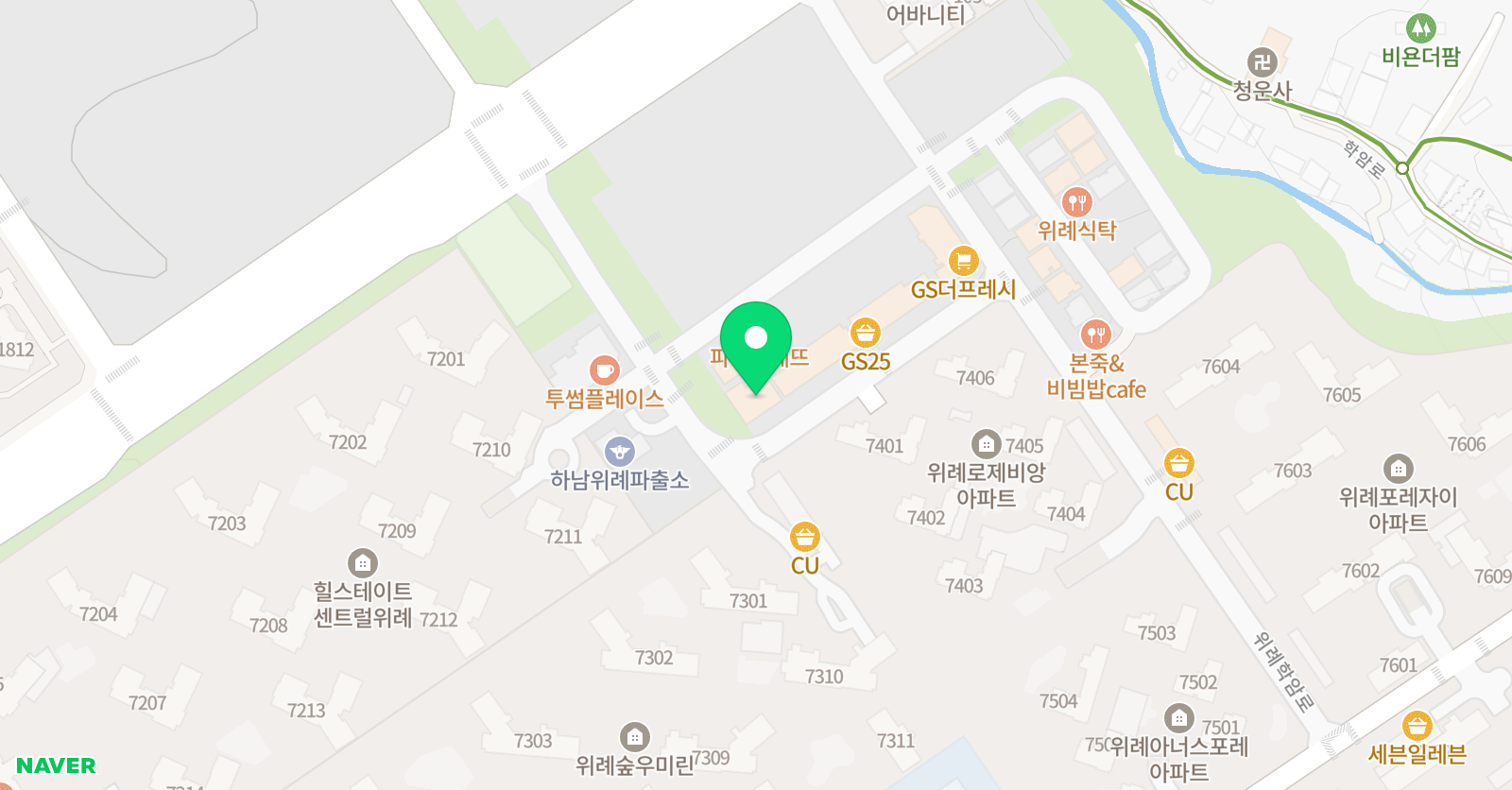 용인대김민구 태권도 위치