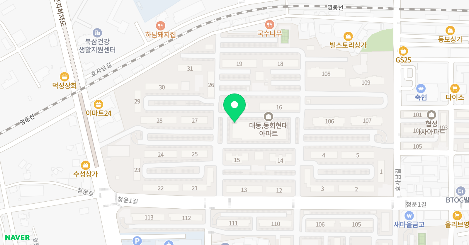 이지피아노 기타학원 위치