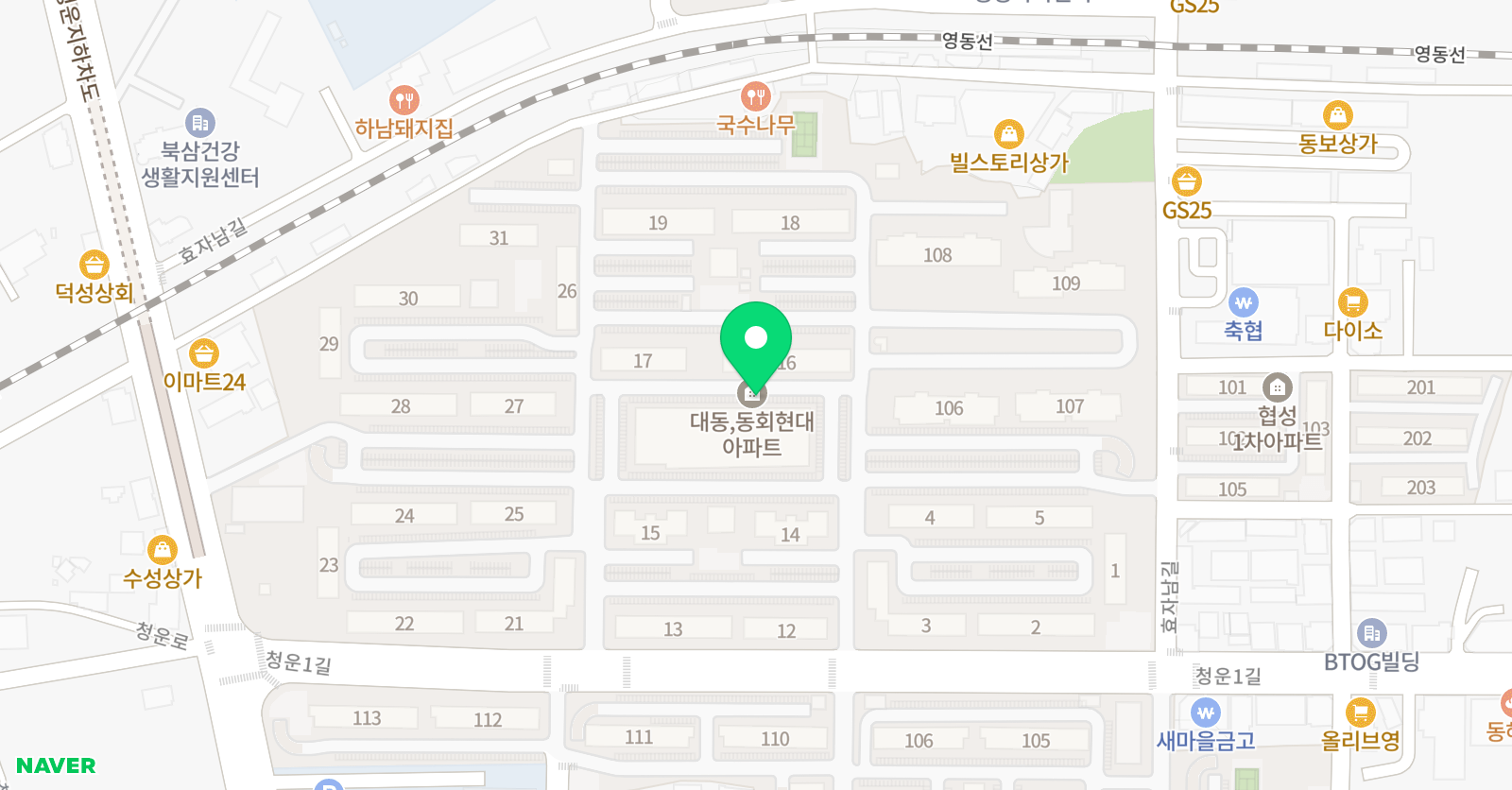 프렌잉글리시 동해대동캠퍼스 위치