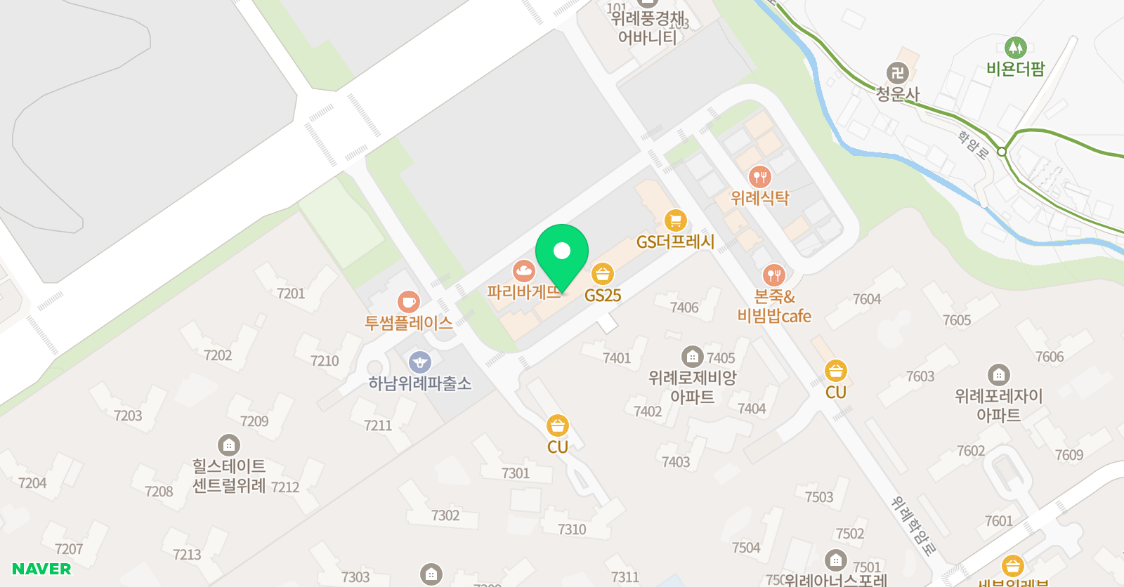 HLS교육 SCLASS 북위례점 위치