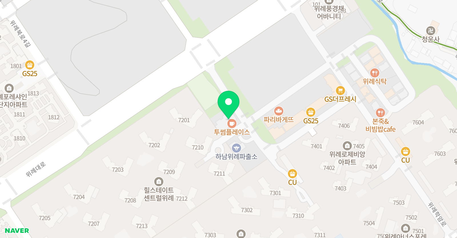 래플스 영어학원 북위례점 위치
