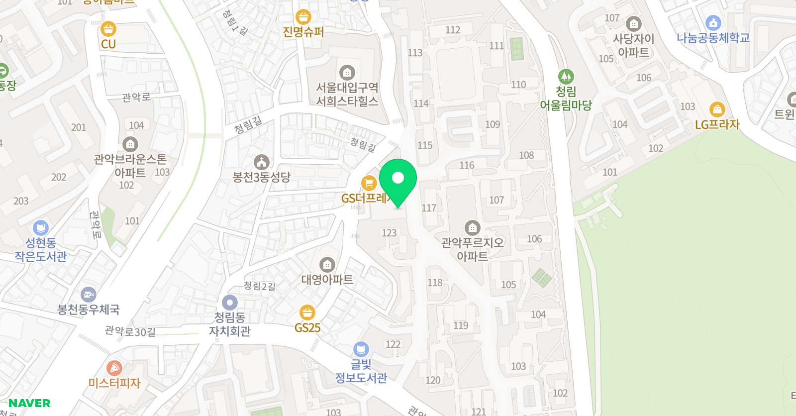 이화배꽃 음악학원 위치