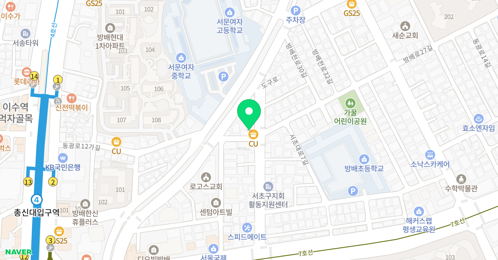 엠플러스 수학학원 위치