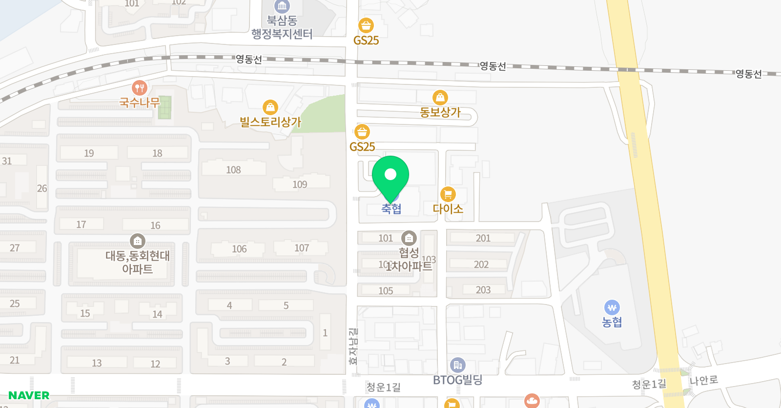 나우GN 태권도장 위치