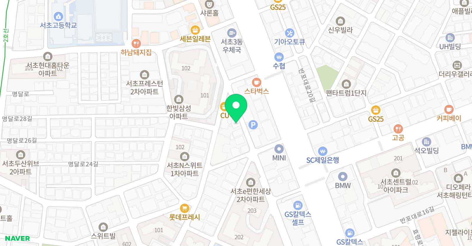 서초원도 태권도장 위치