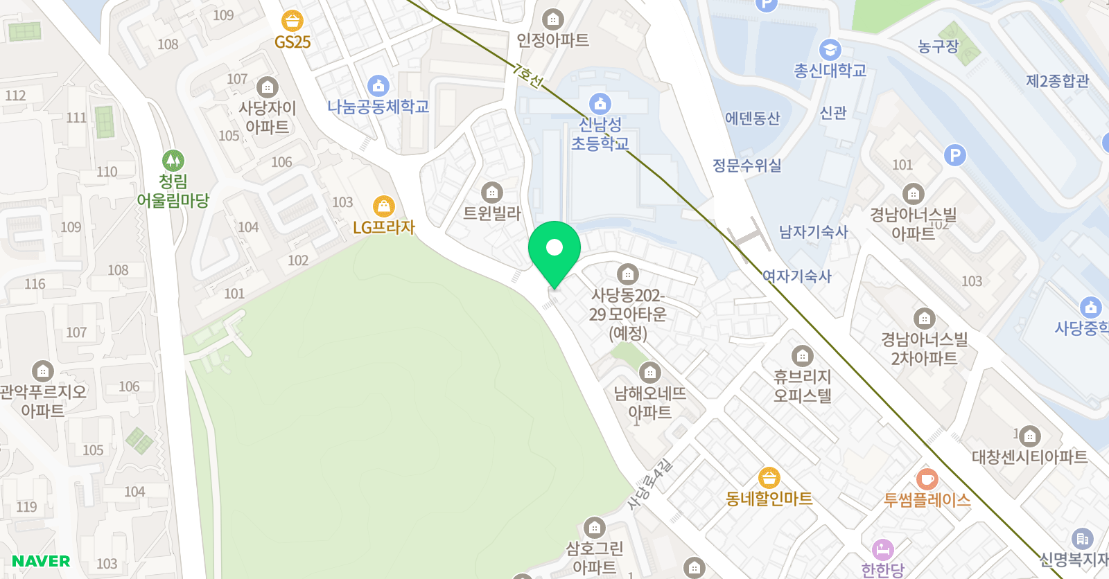 YBM 잉글루 신남성캠퍼스 위치