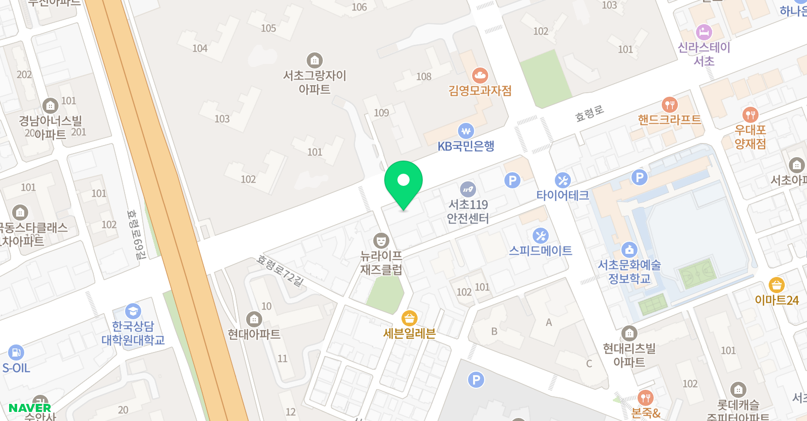 더올림 수학학원 위치