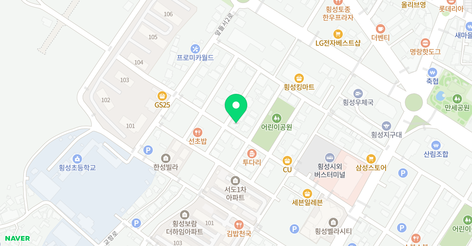 아이원 학원 위치