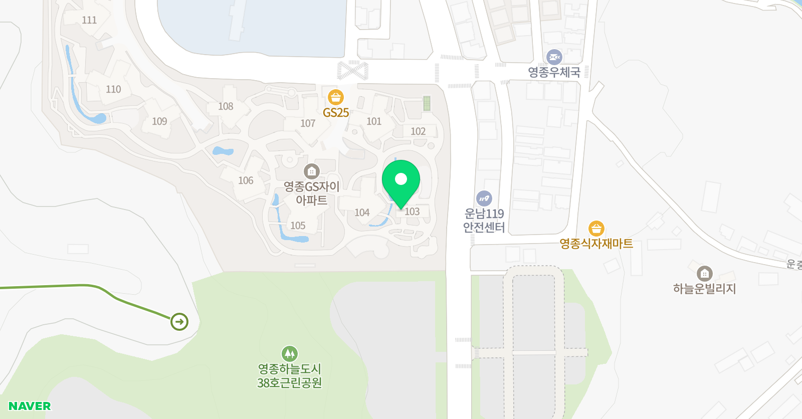 와이비엠홈스쿨 영종자이 위치
