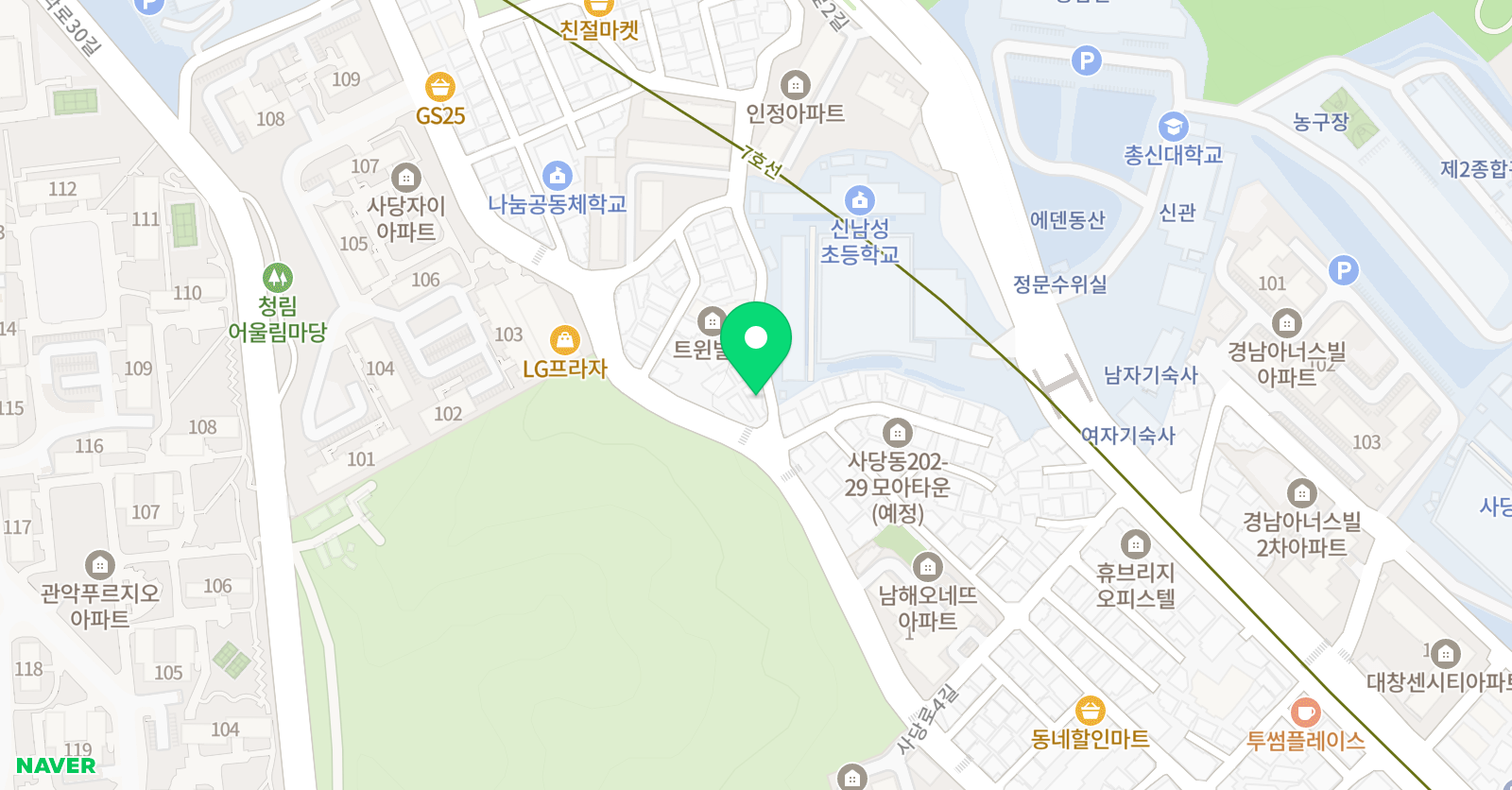 영어세상 YM 위치