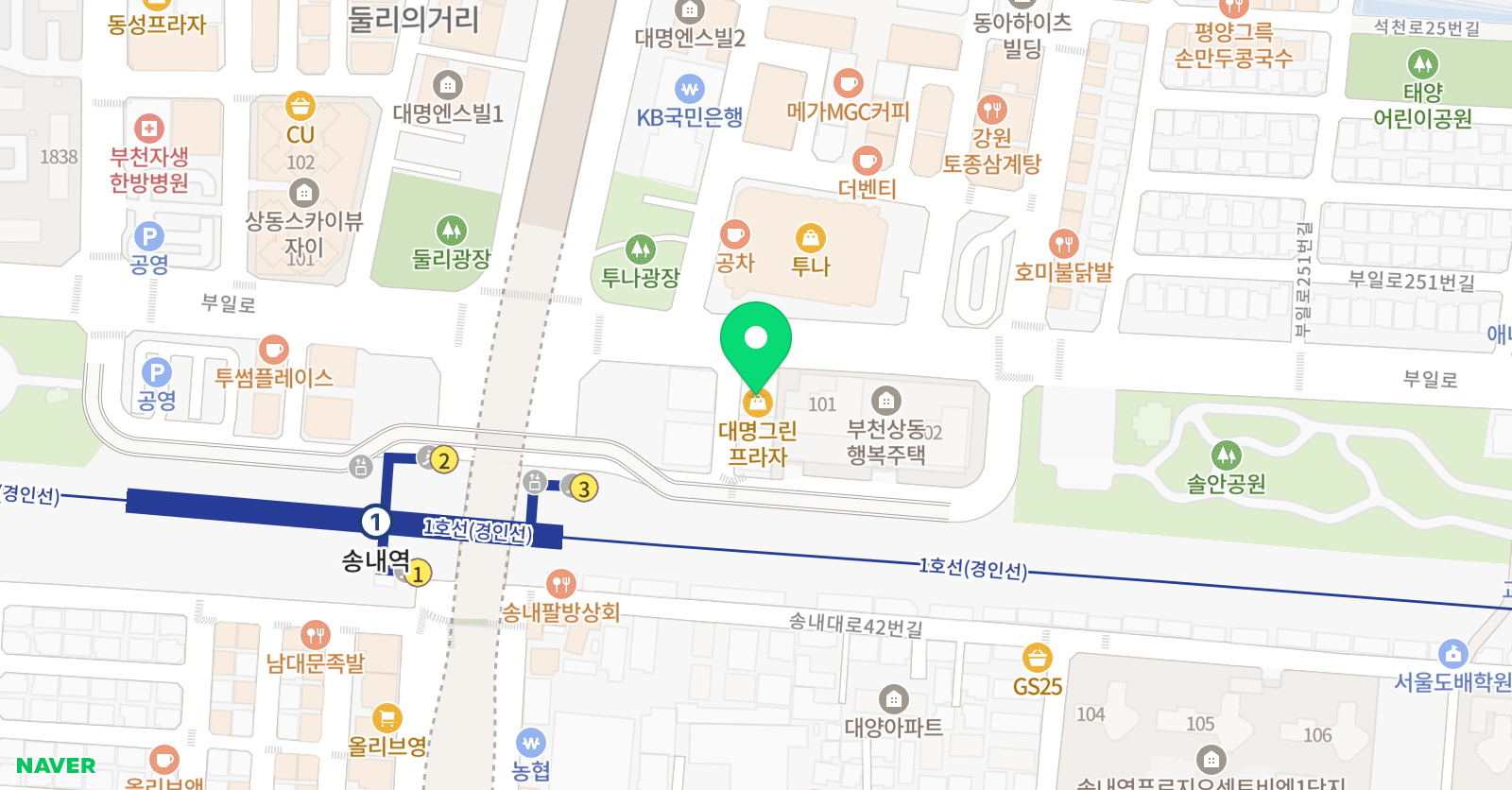 차이홍 중국어 부천지점 위치