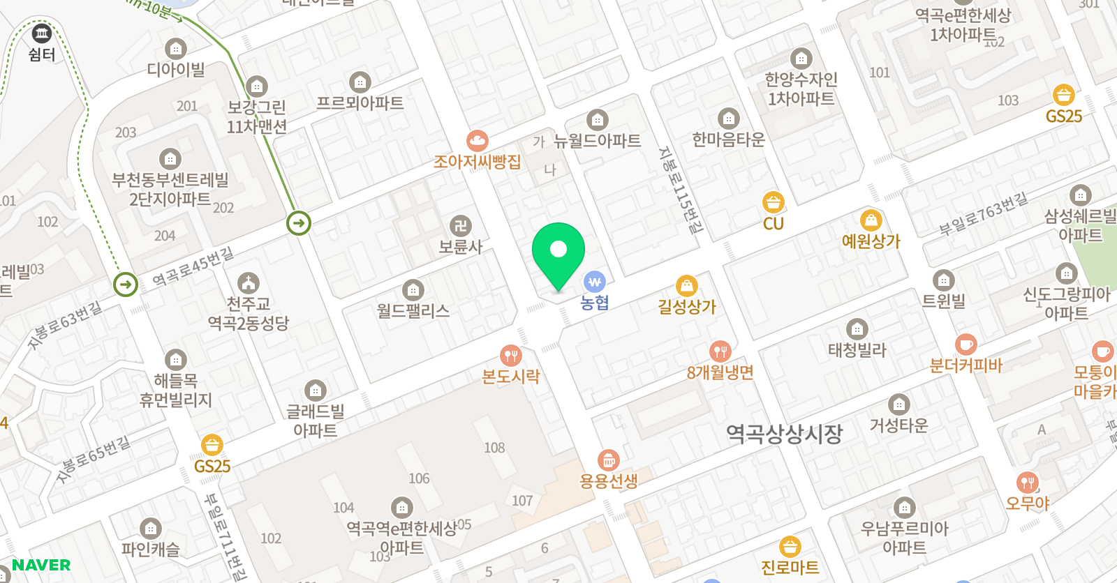 리드인독서논술 역곡중앙점 위치