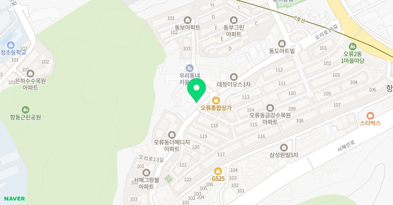 용인대 백호 태권도 위치