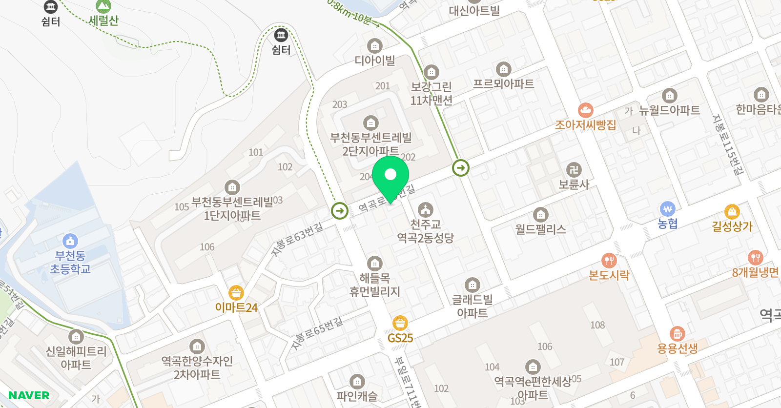 마이베스트 수학학원 위치