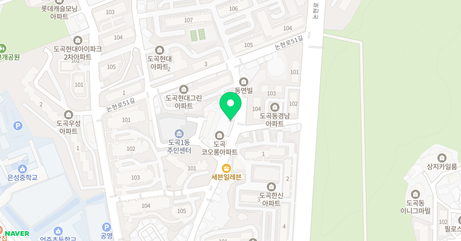 잉크레더블 도곡원 위치