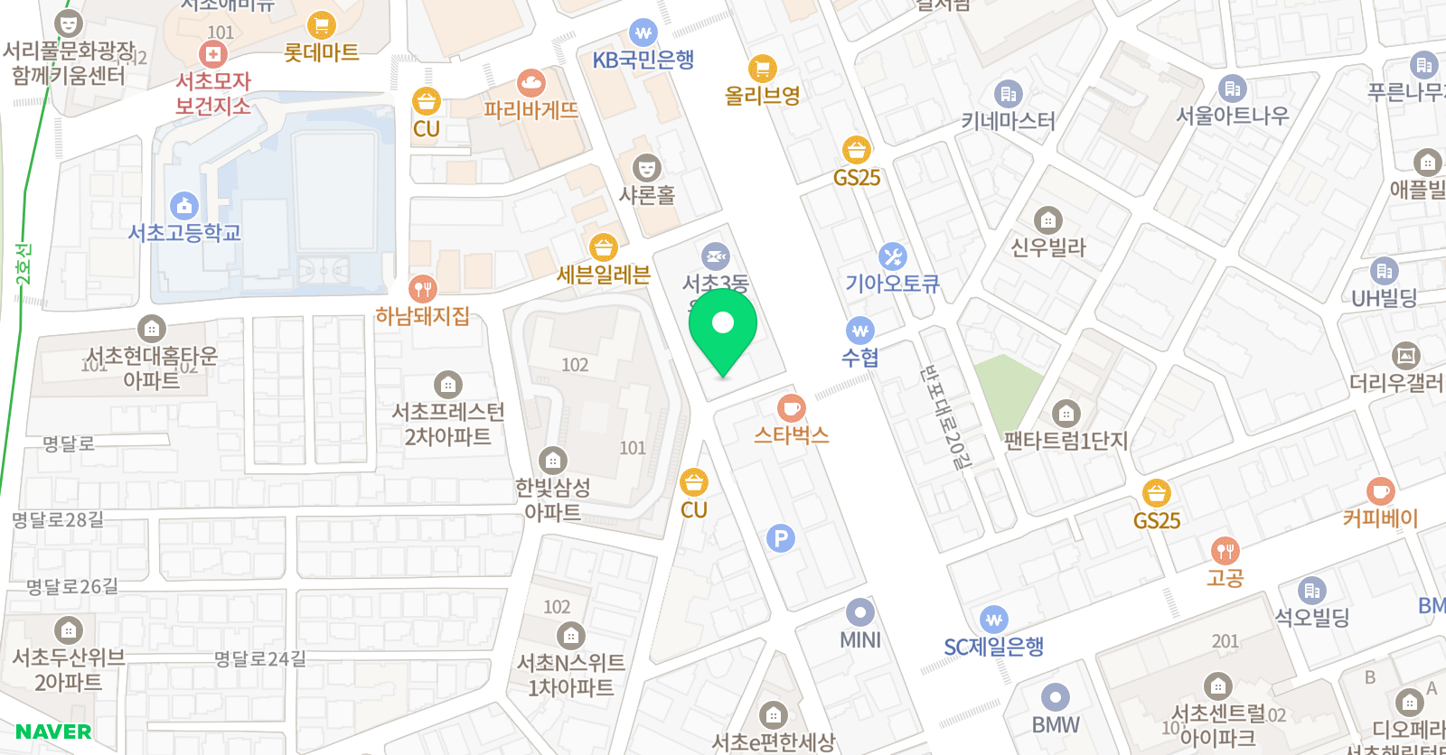 동신 보습학원 위치