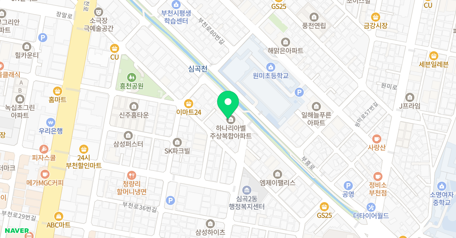 원미 창조태권도 위치