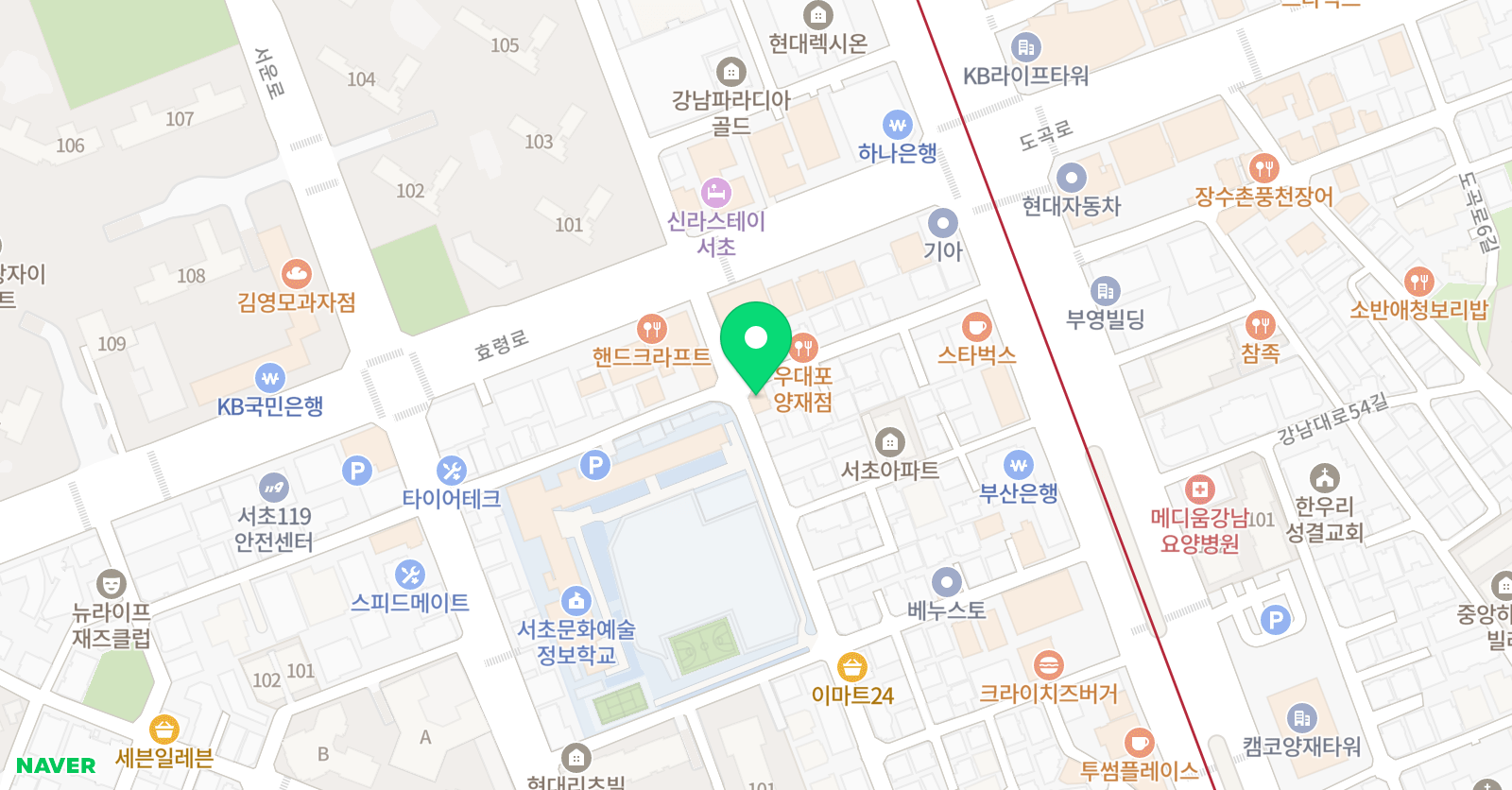 모던앤발레핏 위치