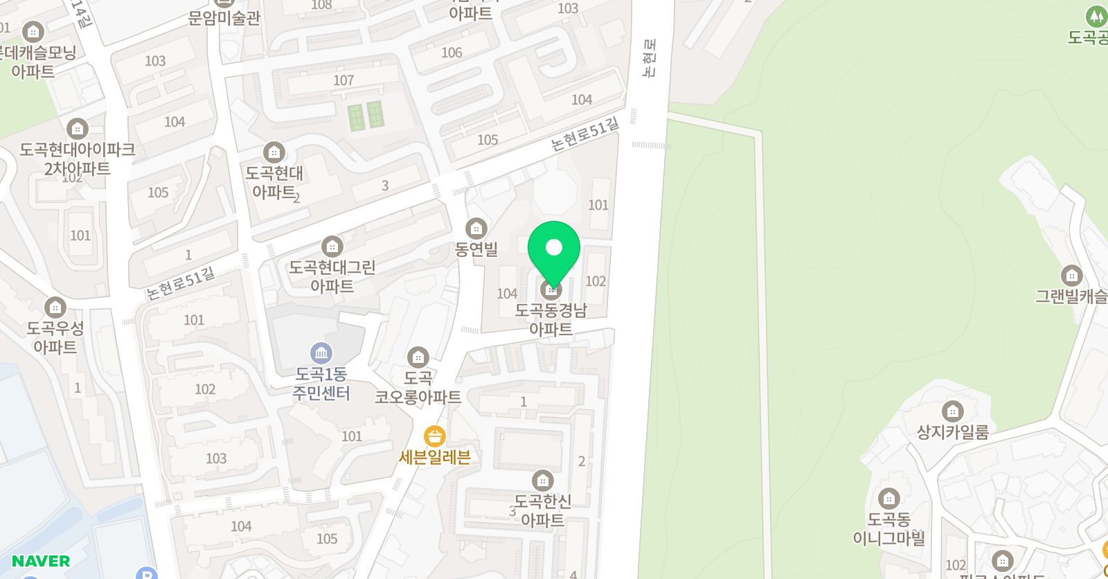 키즈엔리딩 강남도곡점 위치