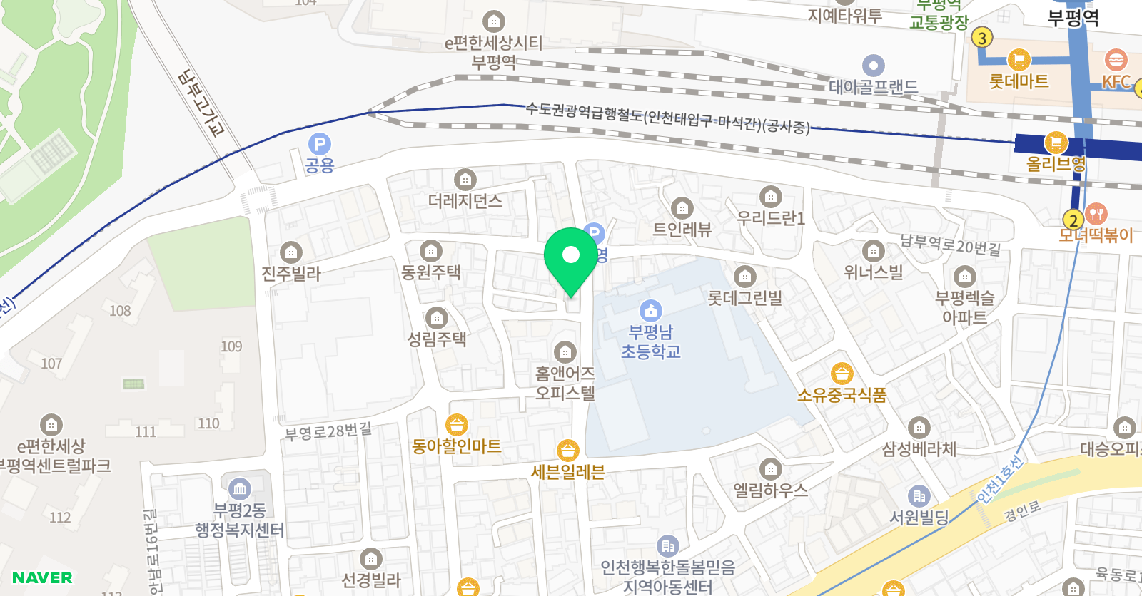 부평 바하 피아노 위치