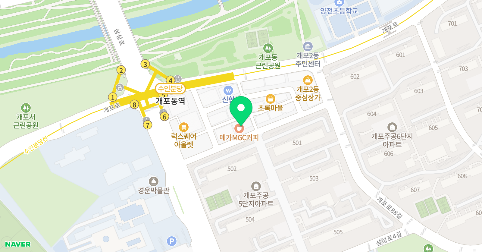 그랑드발레 강남점 위치