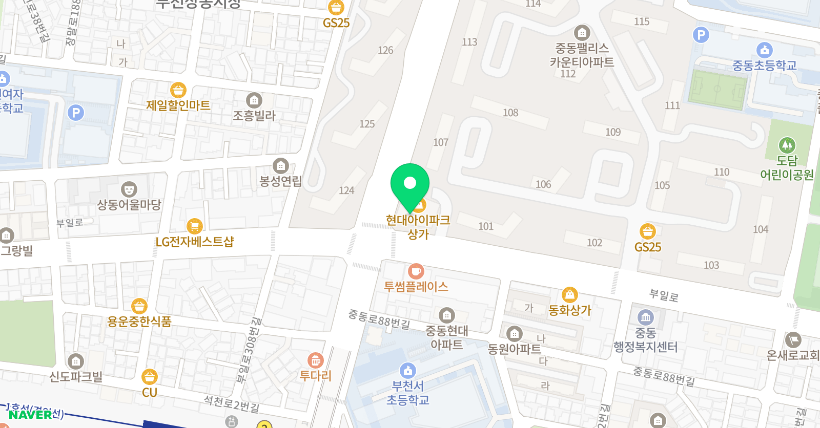 프라임 영어수학학원 위치
