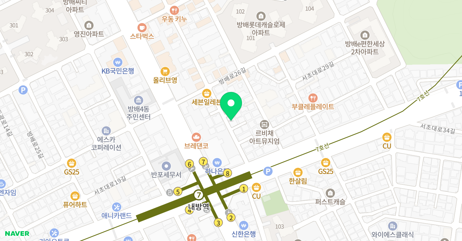 아레네스 수학전문학원 위치