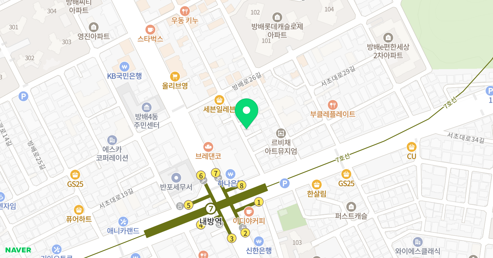 아레네스 수학전문학원 위치