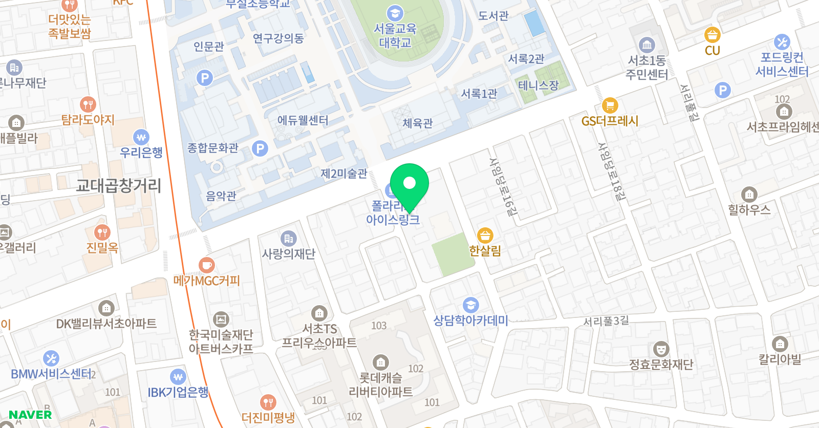 로열하키 어린이어이스하키클럽 위치