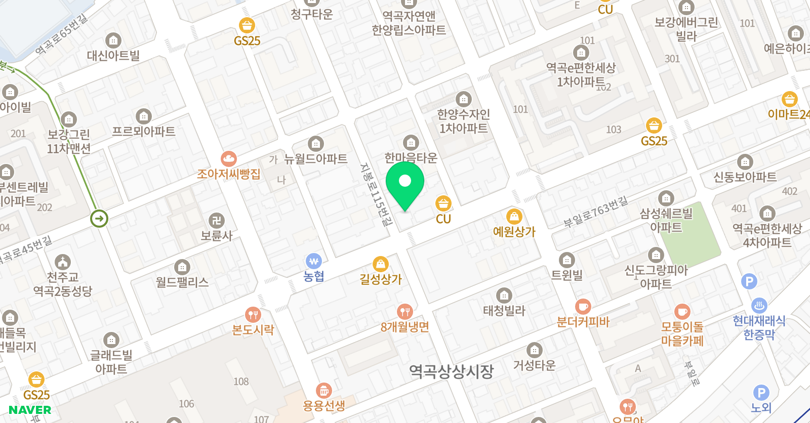 가천대선 태권도장 위치