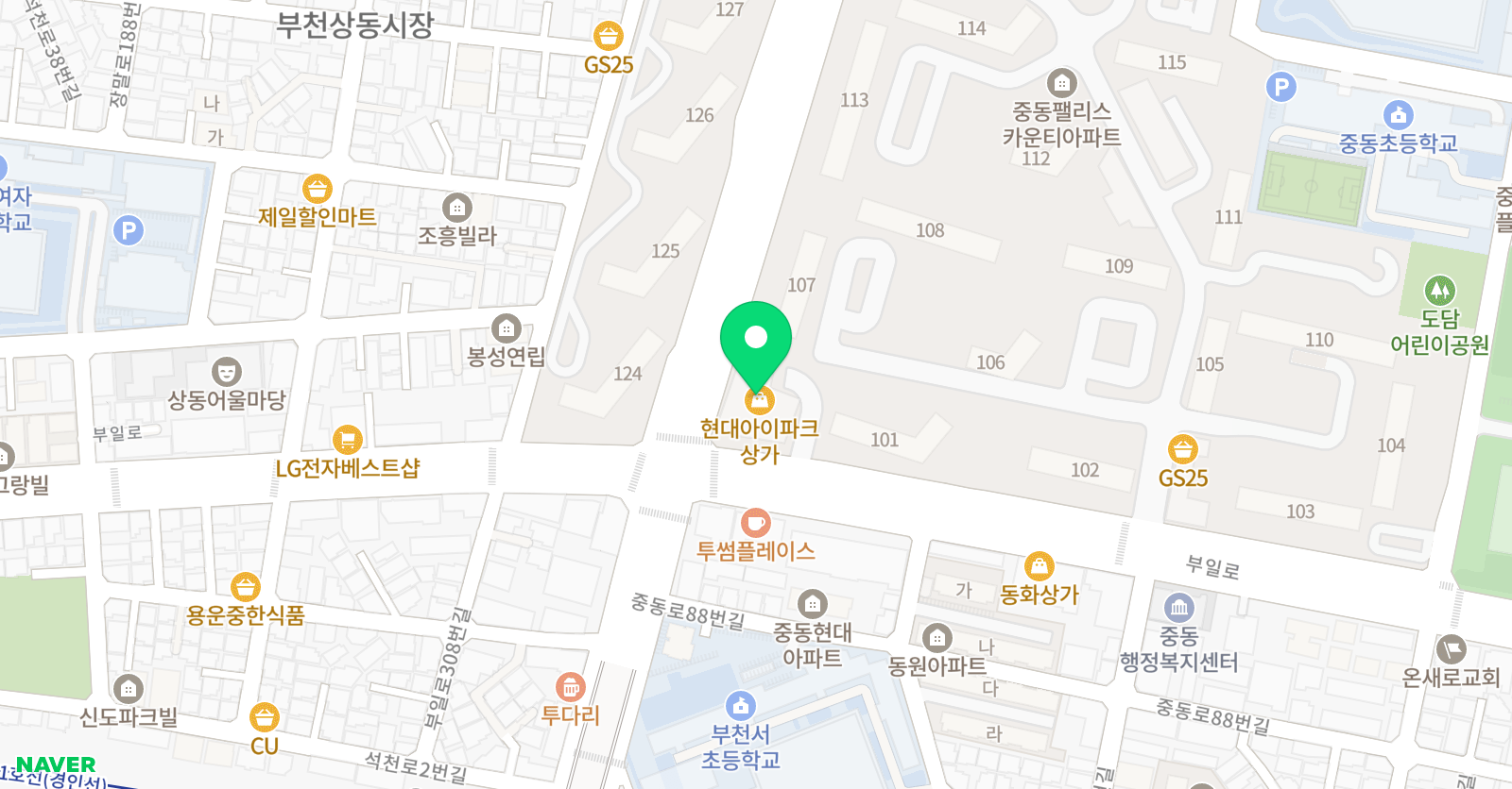 나무빛 미술 위치