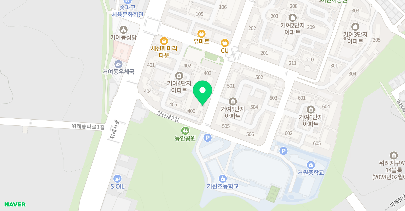 송파거여 유니팝 미술교습소 위치