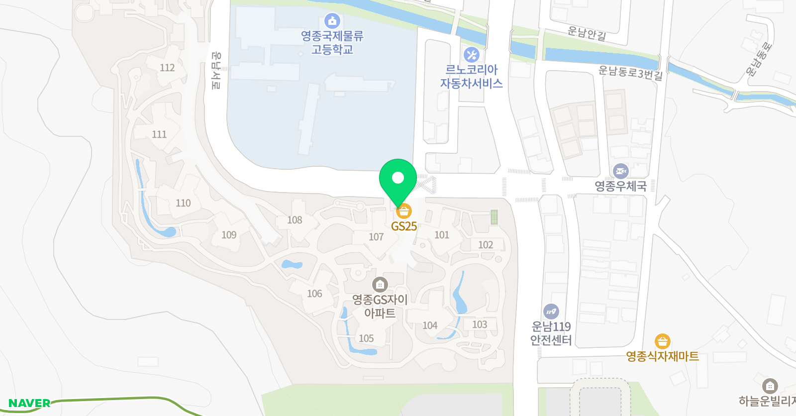 정진일등급 수학학원 위치