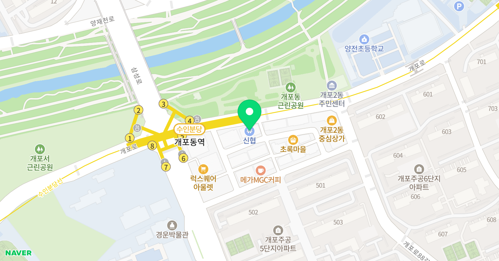 애니 영어마스타클럽 학원 위치