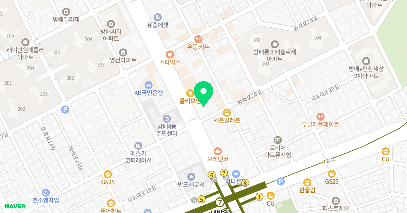 렛츠킨더 방배본점 위치
