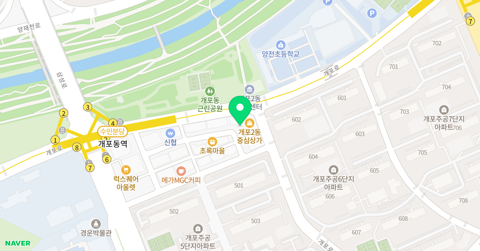 펀수학본원 학원 위치