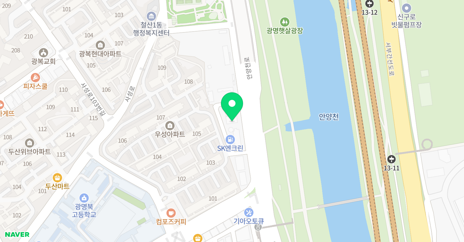 아이스마일 어학원 본원 위치